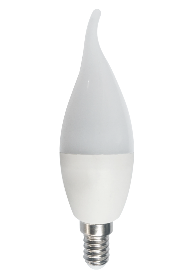 Bec LED Lumanare Flama E14, model C35, 7W= 60W, 2700K, lumina calda