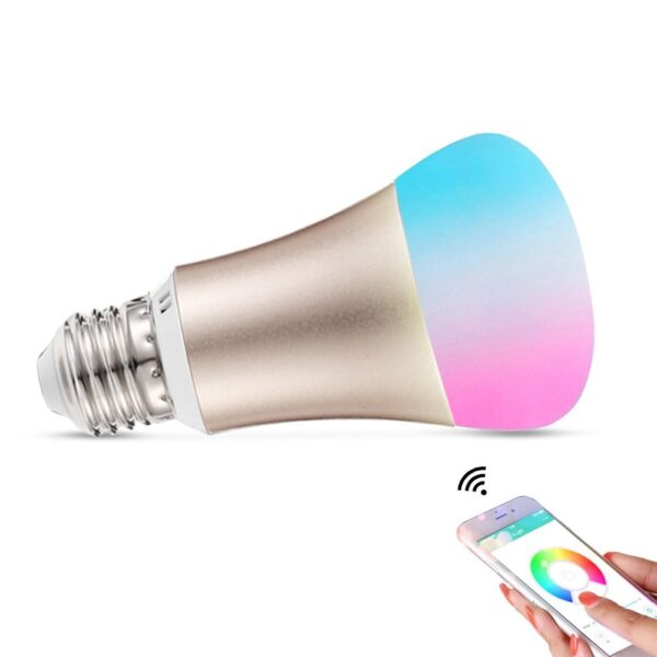 Bec LED Smart Wi-Fi E27, 5W, Rgb+6400K, lumina rece, 850Lm - imagine 2