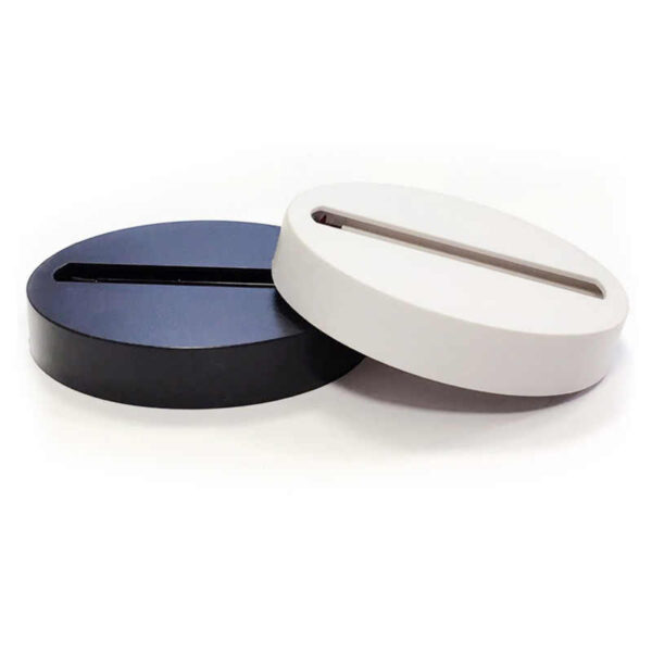 Baza rotunda pentru spot LED T3, alba - imagine 2