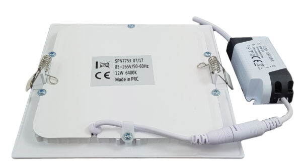 Spot LED Slim patrat 166x166mm, 12W=75W, 2700K, lumina calda - imagine 2