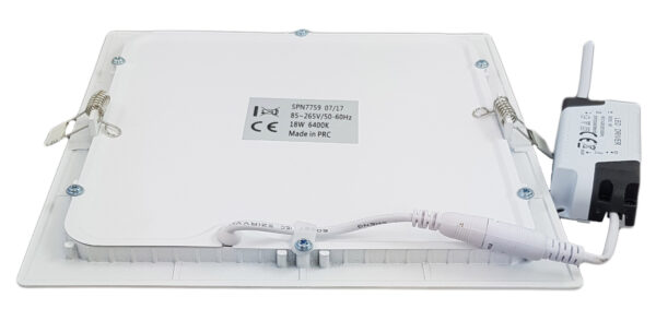 Spot LED Slim Patrat 166x166mm, 12W=75W, 6400K, lumina rece - imagine 2