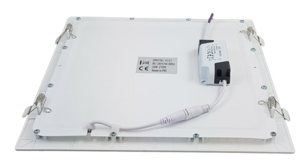 Spot LED Slim Patrat 300x300mm, 24W=200W, 2700K, lumina calda - imagine 2