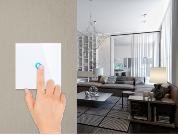 Intrerupator touch cap scara, alb - imagine 3