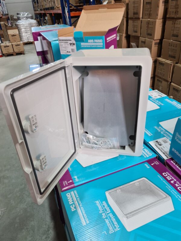 Dulap ABS 250X350X150 cu usa mata si contrapanou metalic - imagine 2