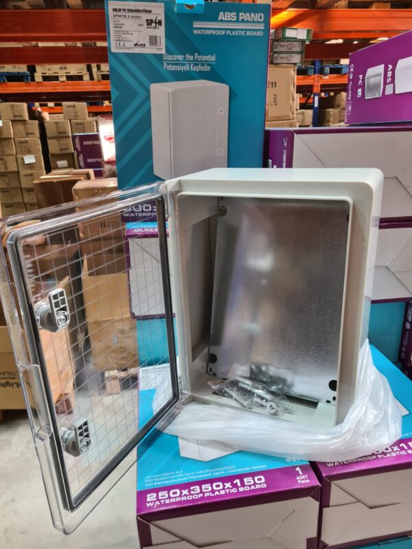 Dulap ABS 200X300X130 cu usa transparenta si contrapanou metalic - imagine 2