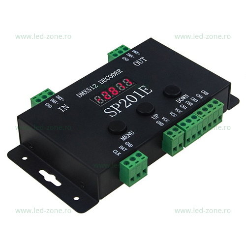 Controller DMX512 Adresabil Banda LED Pixel Digitala SP201E Controller DMX512 Adresabil Banda LED Pixel Digitala SP201E - imagine 1