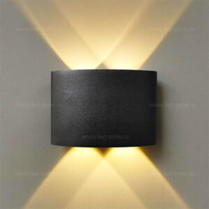 aplica led 2x2w exterior negru lz1780 4