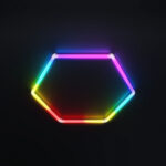 Hexagon LED Honeycomb RGB Digital Tuburi 440mm - imagine 2