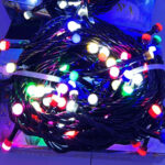 Instalatie Pom Craciun 100 LED-uri Exterior Fir Negru Cauciucat LZ5830 - imagine 2