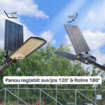 Lampa LED Iluminat Stradal 100W Solara cu Telecomanda LZ75C06 - imagine 6