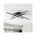 Lustra LED 66W Neagra 3 Functii Dimabila cu Telecomanda LZ9111-4 - imagine 2