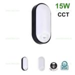 Plafoniera LED Senzor Reglabil 15W Ovala Exterior CCT- PALERMO