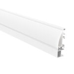 Profil Aluminiu Aplicat Alb Dispersor Alb 2M 13.5MM Plinta