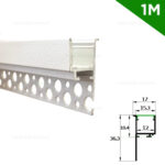 Profil Aluminiu Incastrat Sub Tencuiala 1M 12MM LZ5883