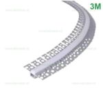 Profil Aluminiu Incastrat Sub Tencuiala 3M Flexibil 2 Directii 13MM