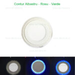 Spot LED 6W Rotund Alb Rece Contur Color Bule