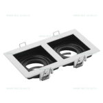 Suport Incastrat 2 Becuri Spot LED GU10 PETUNYA - imagine 2