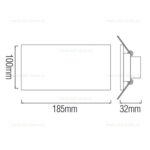 Suport Incastrat 2 Becuri Spot LED GU10 PETUNYA - imagine 5
