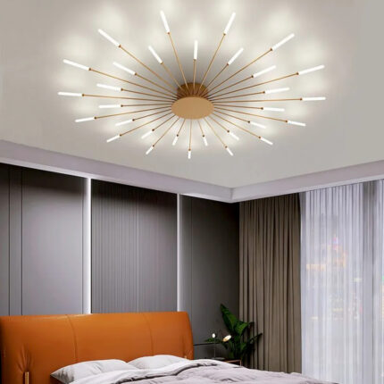 lustra led 38w aurie 3 functii cu telecomanda lz124 30 p3