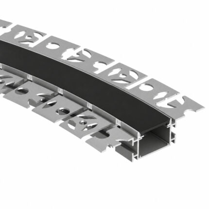 profil aluminiu incastrat sub tencuiala 2m flexibil 2 directii 15mm